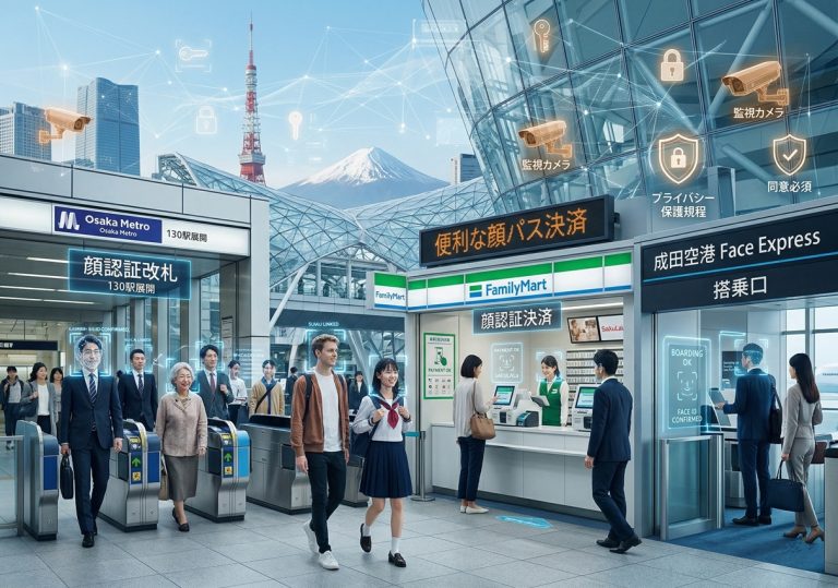 顔認証インフラ化の衝撃…鉄道・空港・飲食店まで顔パス、利便性とリスクの現在地